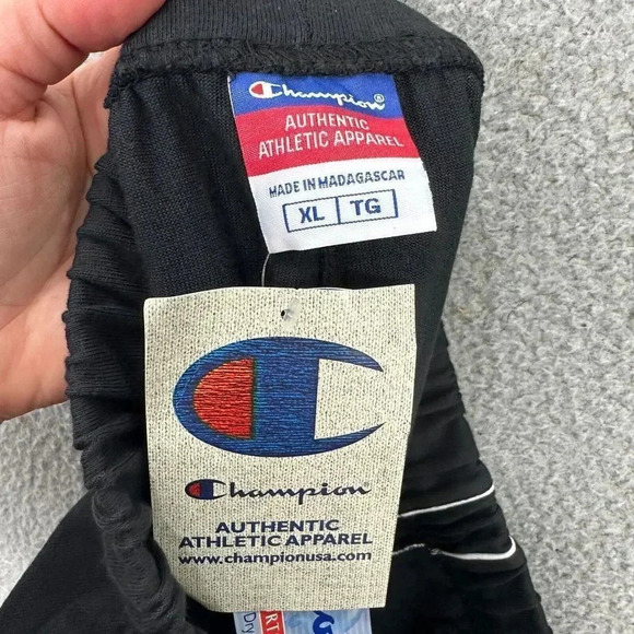 Champion shorts mens XL black logo performance moisture wicking dadcore NWT - Picture 6 of 8